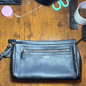 Coach Black Leather clutch